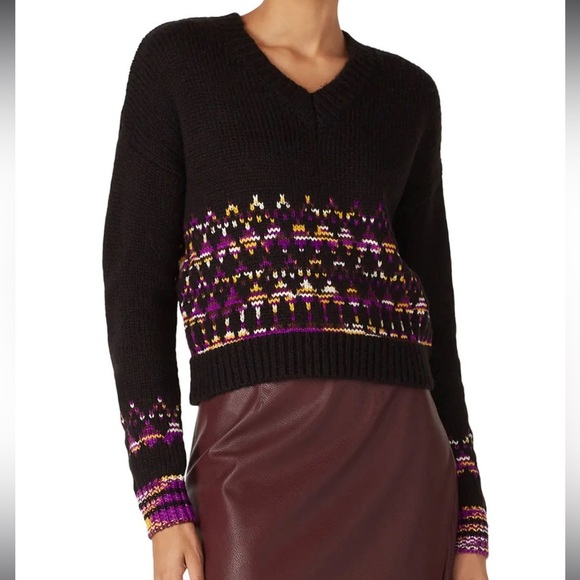 Scotch & Soda | Black Fair Isle Sweater - Picture 1 of 5